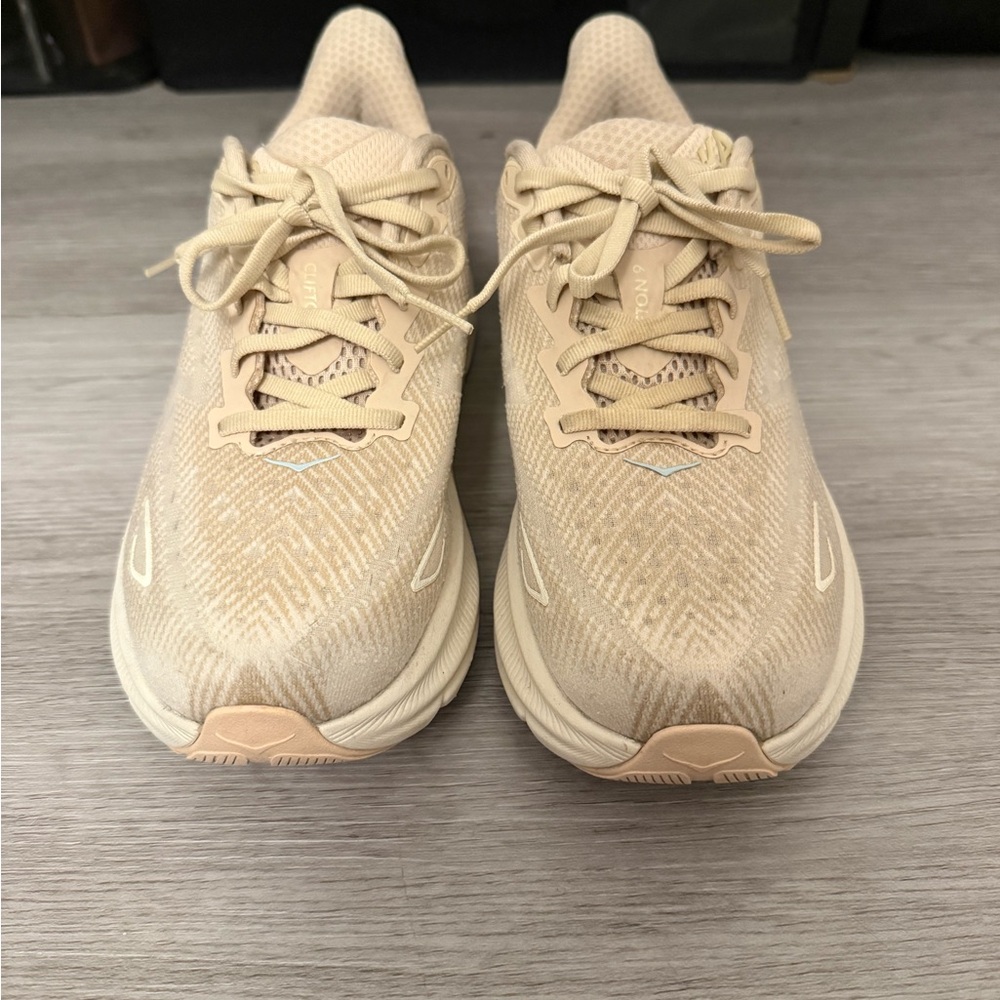 Hoka Women's Cream Athletic Shoes - Picture 4 of 6
